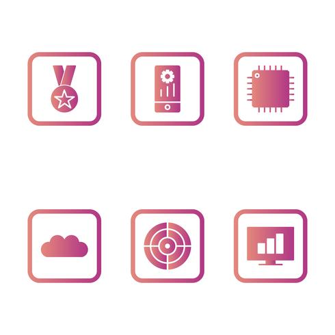 Satz von Vector SEO Search Engine Optimization Icons