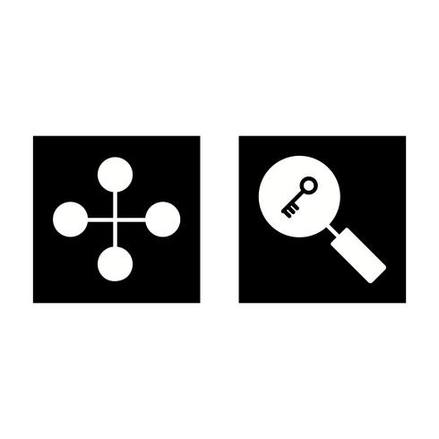 Satz von Vector SEO Search Engine Optimization Icons