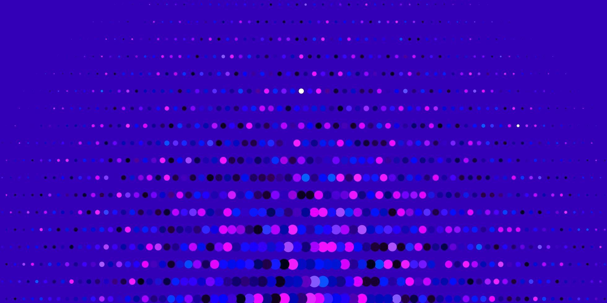 dunkelrosa, blaue Vektorschablone mit Kreisen. vektor