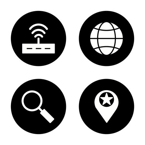 Satz von Vector SEO Search Engine Optimization Icons