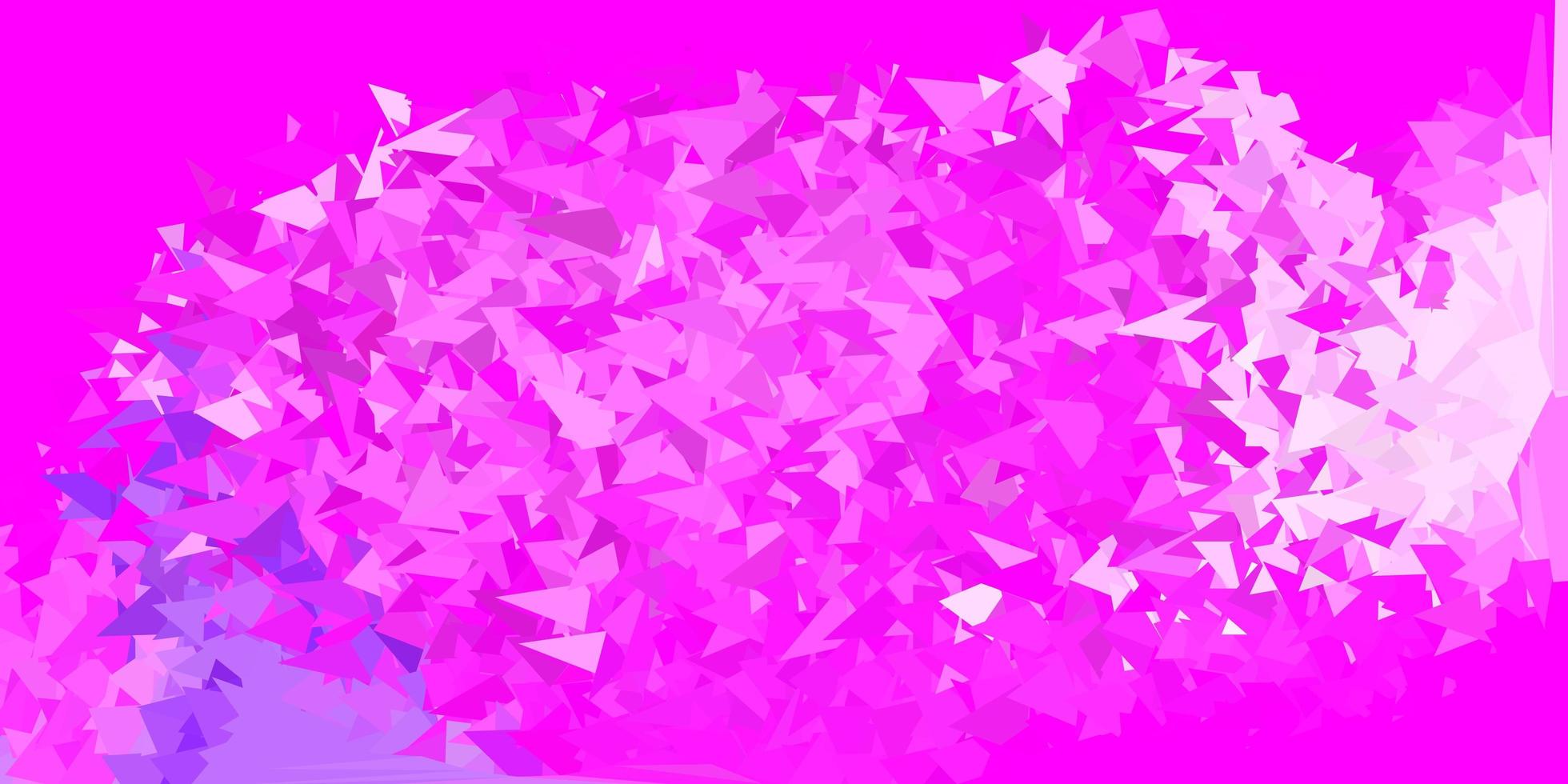 hellviolette, rosa Vektor geometrische polygonale Tapete.