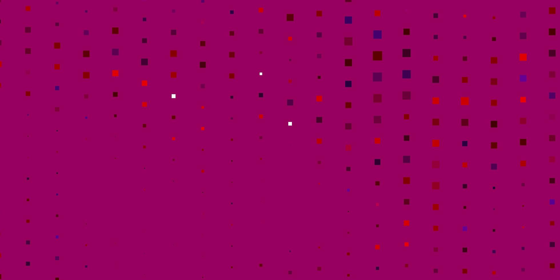 dunkelblauer, roter Vektorhintergrund mit Rechtecken. vektor