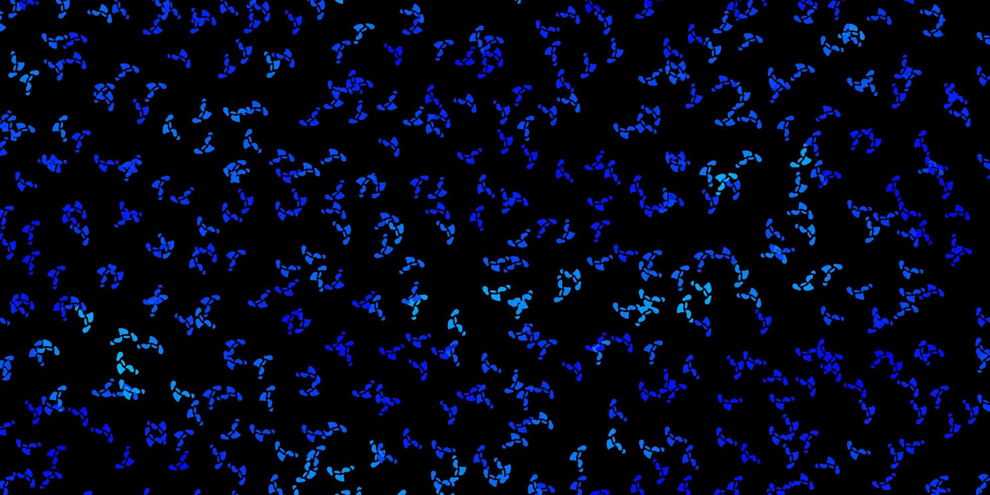 mörkblå vektorbakgrund med slumpmässiga former. vektor