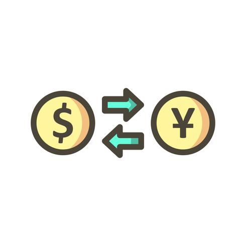 Wechselkurs-Vektor-Symbol vektor