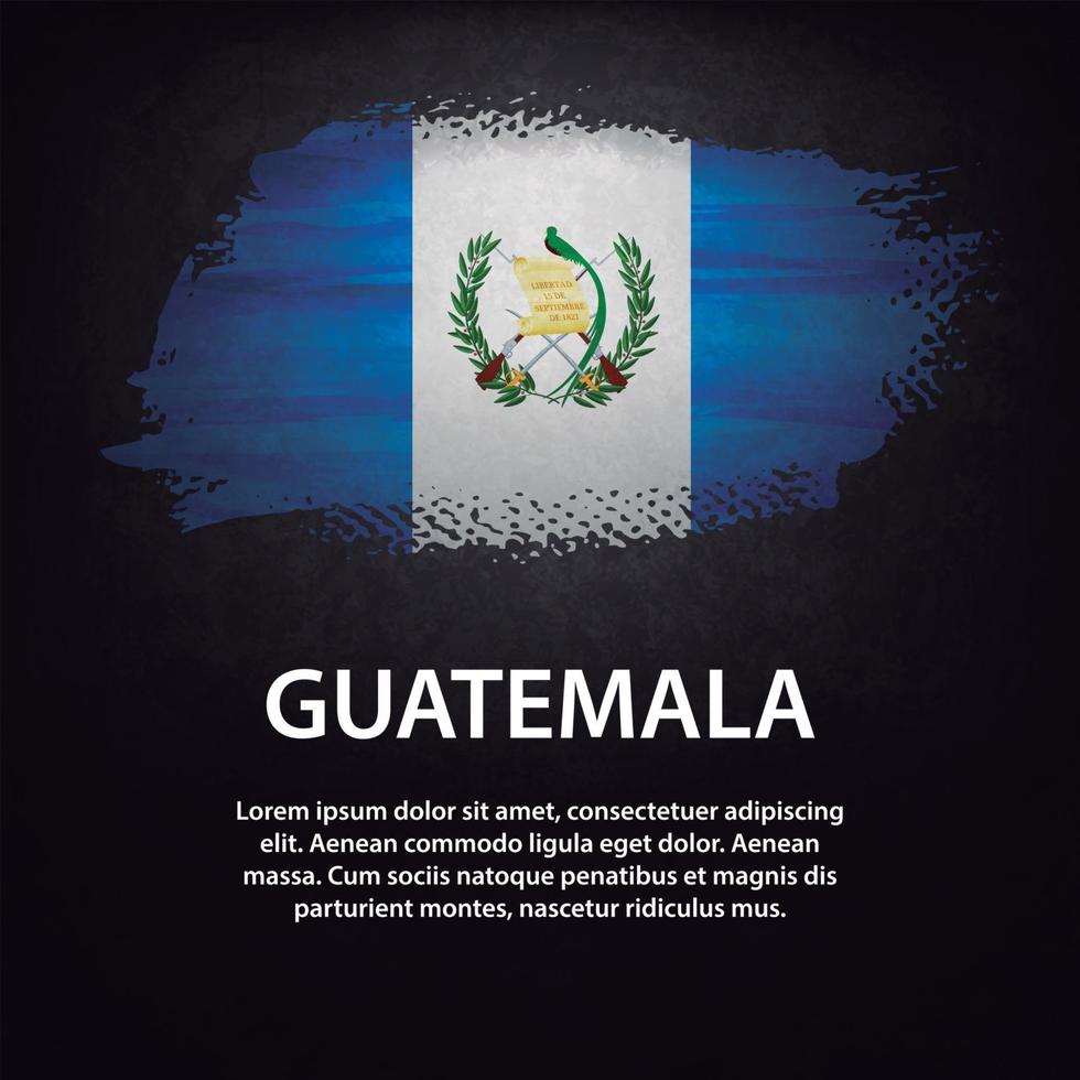 guatemala flagge bürste vektor