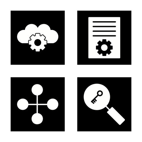 Satz von Vector SEO Search Engine Optimization Icons