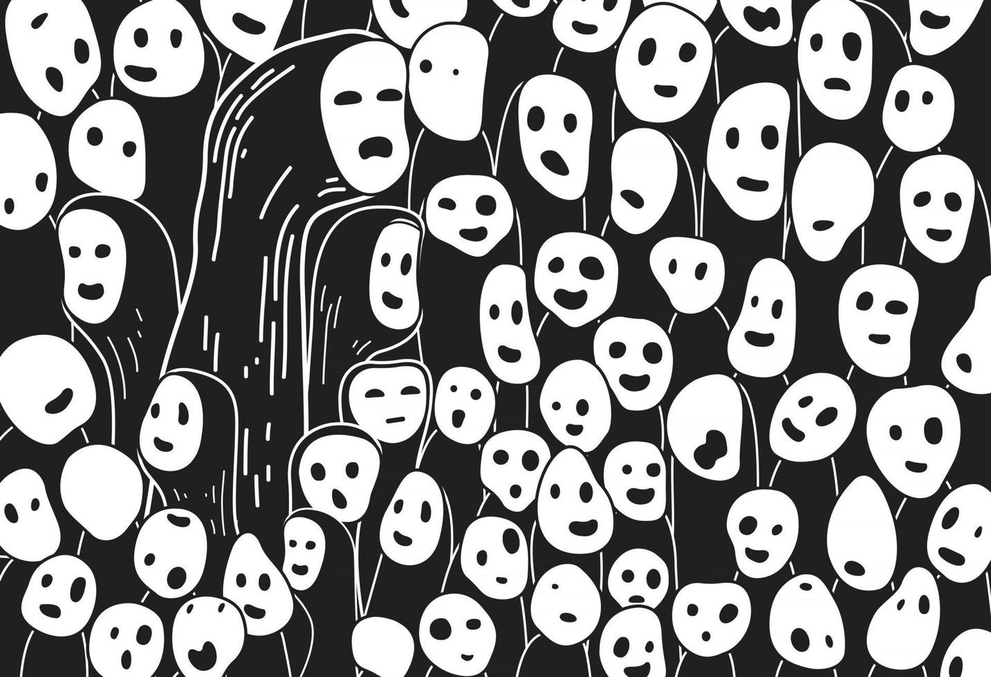 Hand gezeichneter Halloween-Illustrationsvektor vektor