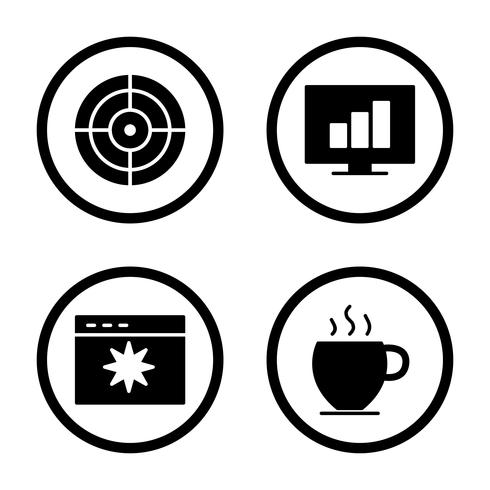 Satz von Vector SEO Search Engine Optimization Icons