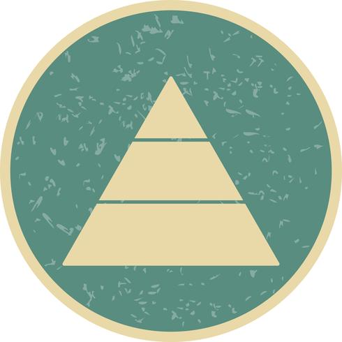 Pyramide-Vektor-Symbol vektor