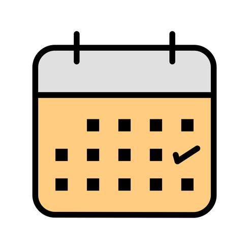 Business kalender vektor ikon