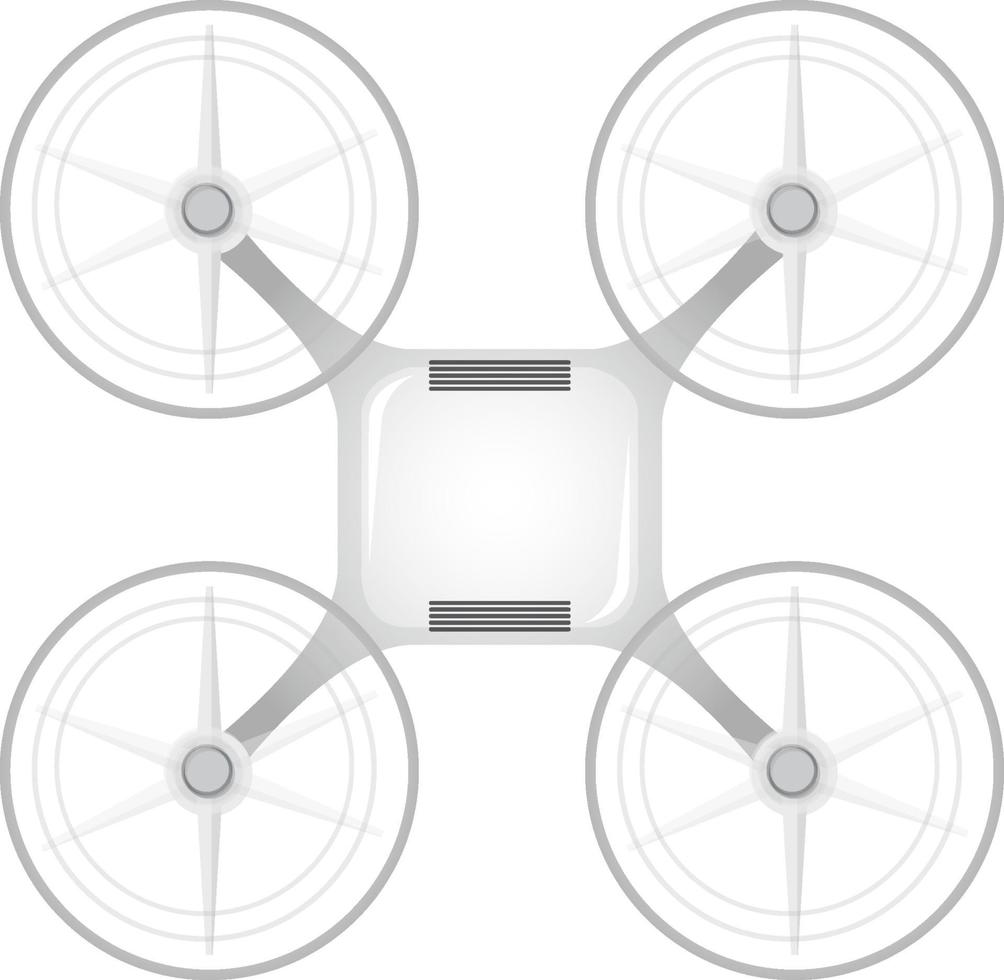 Drohnenkamera auf weißem Hintergrund vektor
