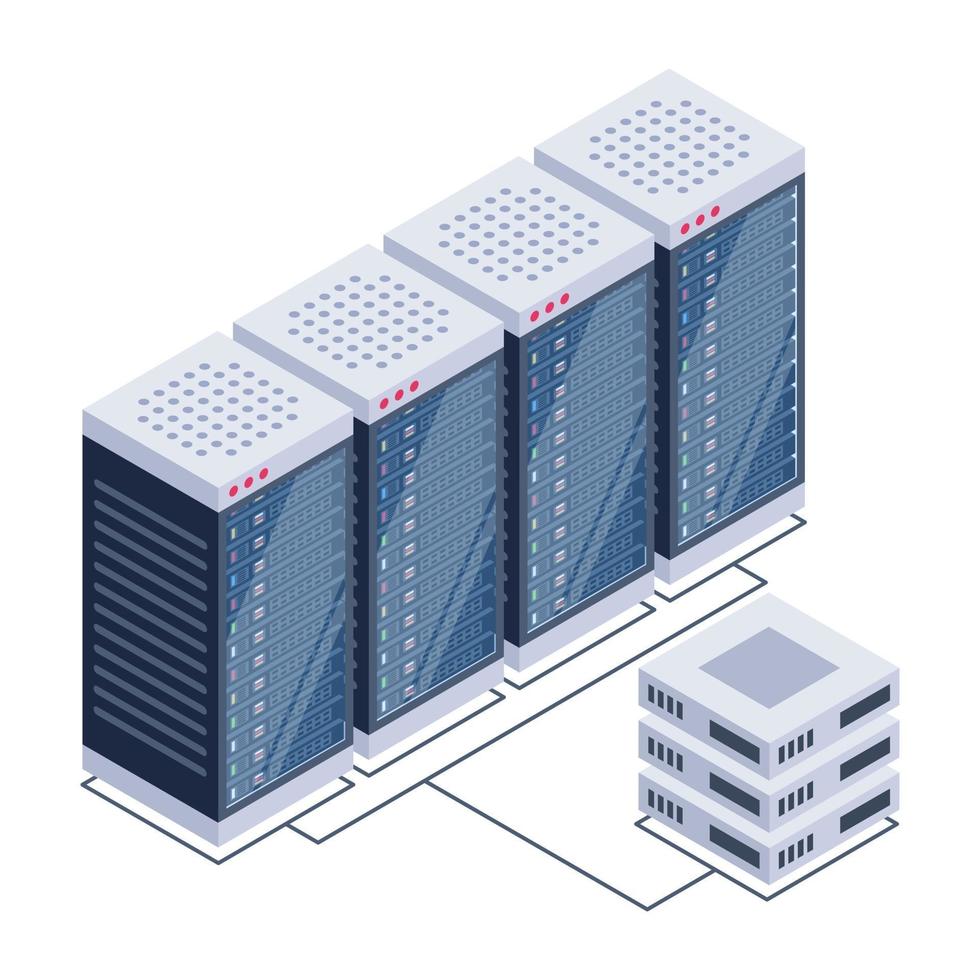 Überwachung der Serverdaten vektor