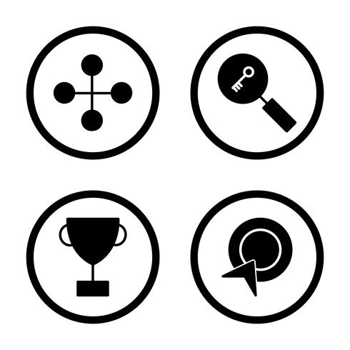 Satz von Vector SEO Search Engine Optimization Icons