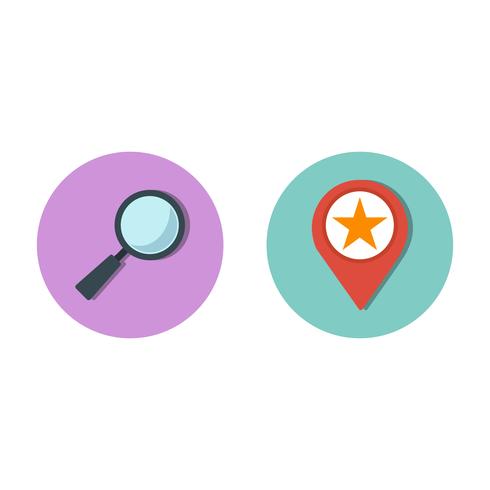 Satz von Vector SEO Search Engine Optimization Icons