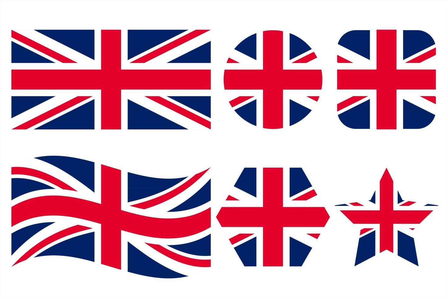 Großbritannien Flagge einfache Illustration für Unabhängigkeitstag oder Wahl vektor