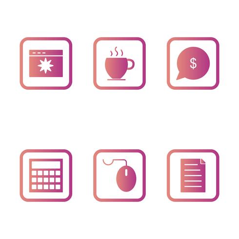 Satz von Vector SEO Search Engine Optimization Icons