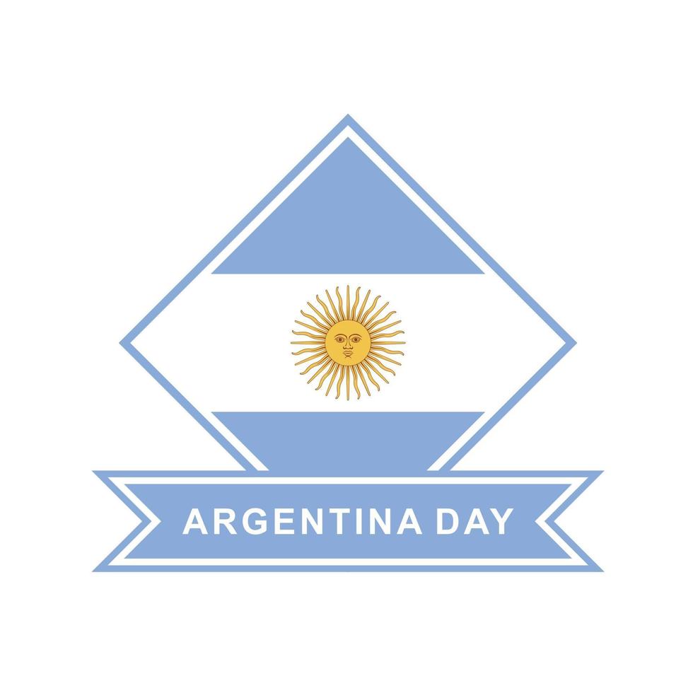 argentina dag designvektor vektor