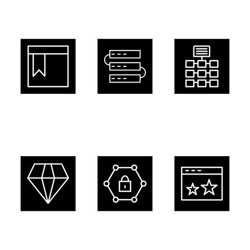 Satz von Vector SEO Search Engine Optimization Icons