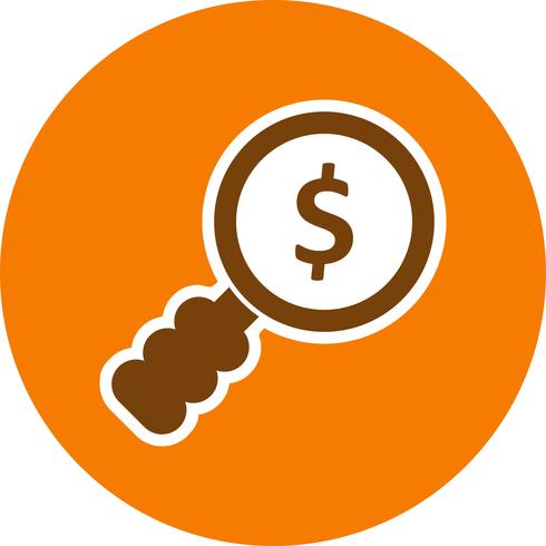 Geld Suche Vektor Icon