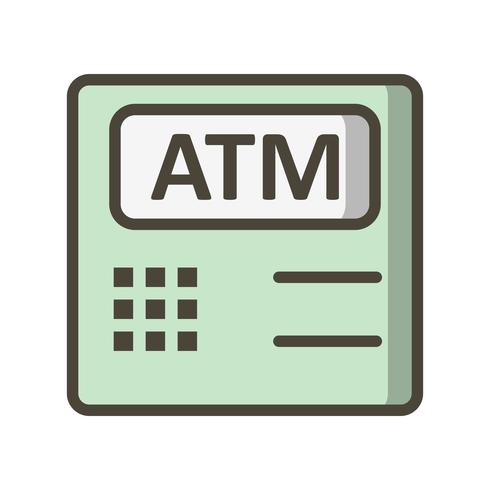 ATM-Maschinen-Vektor-Symbol vektor