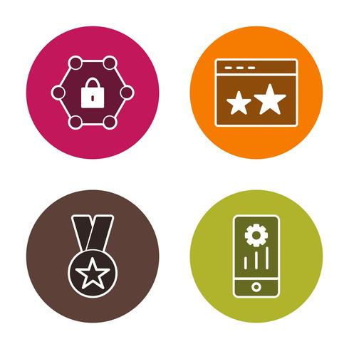 Satz von Vector SEO Search Engine Optimization Icons