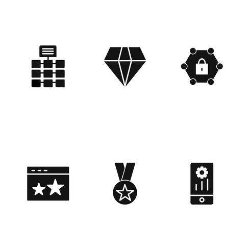 Satz von Vector SEO Search Engine Optimization Icons