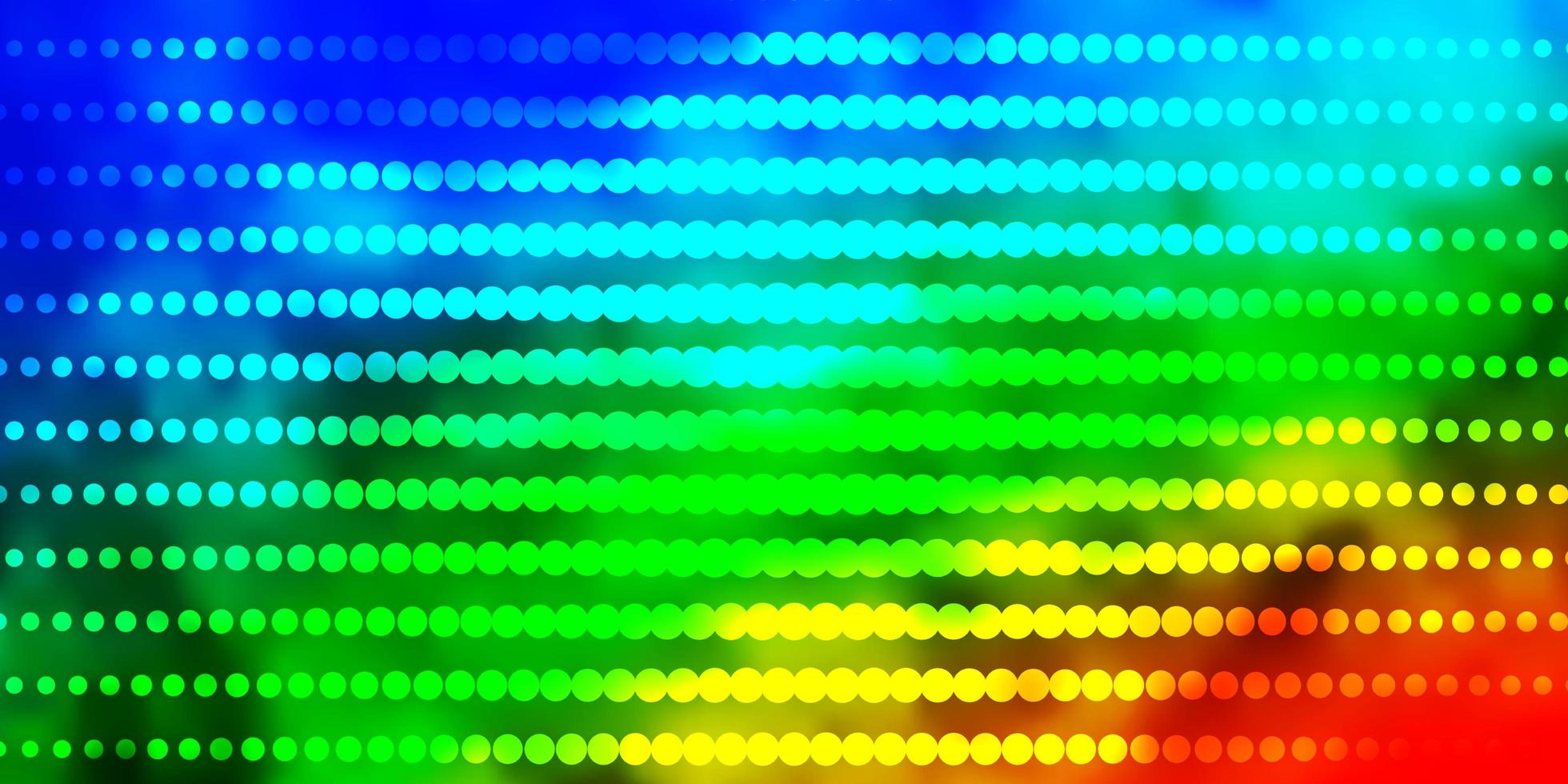 dunkles mehrfarbiges Vektorlayout mit Kreisen. vektor