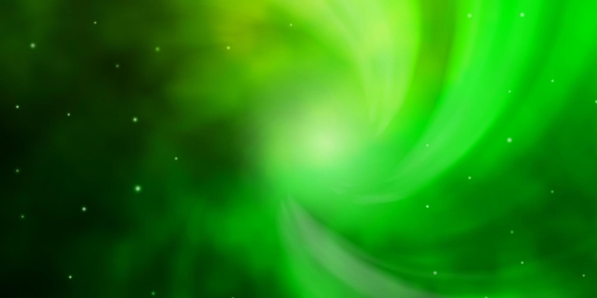 hellgrünes Vektormuster mit abstrakten Sternen. vektor