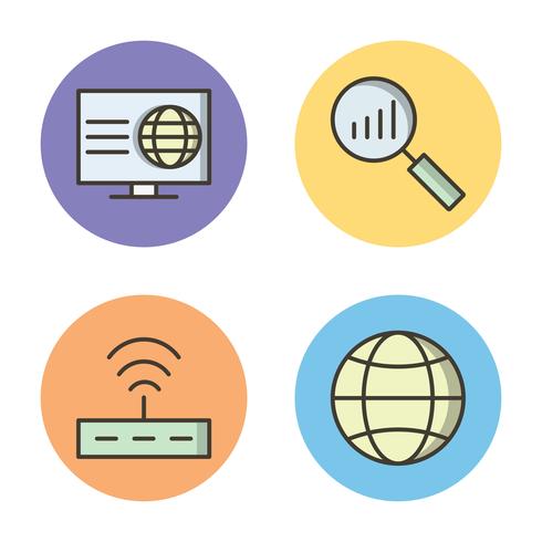 Satz von Vector SEO Search Engine Optimization Icons