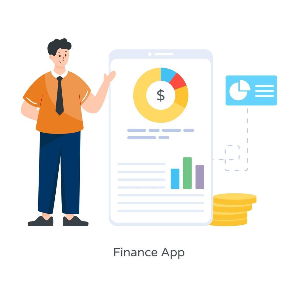 app för datafinansiering vektor