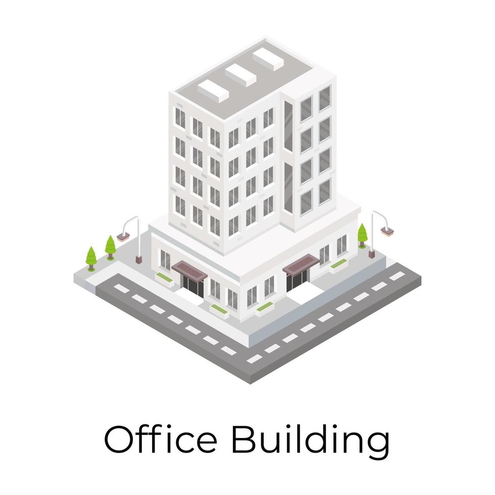 Architektur des Bürogebäudes vektor
