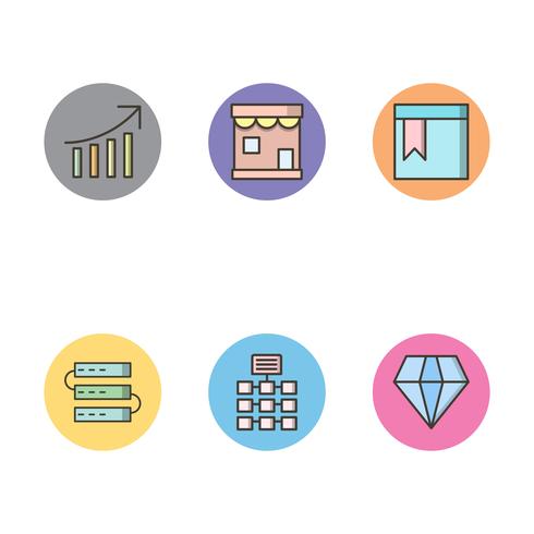 Satz von Vector SEO Search Engine Optimization Icons