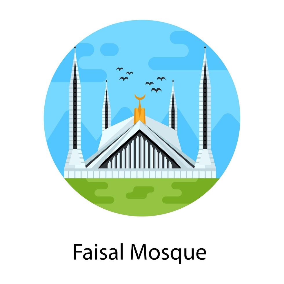 heilige faisal moschee vektor