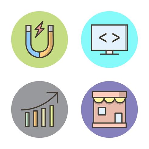 Satz von Vector SEO Search Engine Optimization Icons