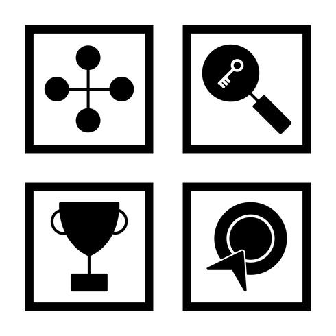 Satz von Vector SEO Search Engine Optimization Icons