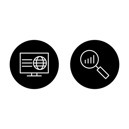 Satz von Vector SEO Search Engine Optimization Icons