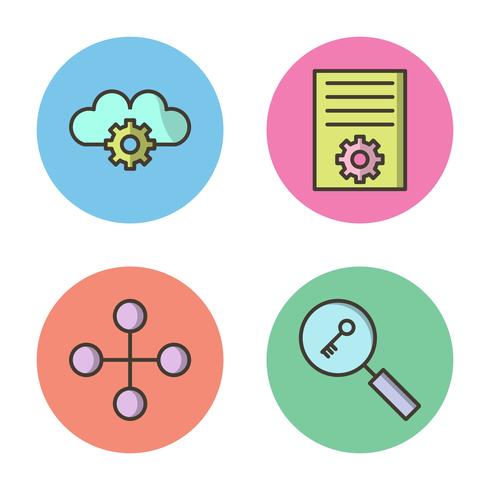 Satz von Vector SEO Search Engine Optimization Icons