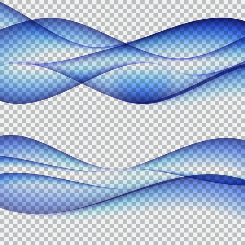 abstrakte Welle auf transparentem Hintergrund. Vektor-Illustration vektor