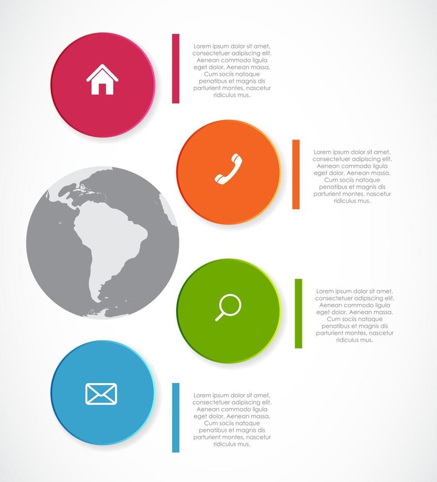 infografiska mallar för affärsvektorillustration. eps10 vektor