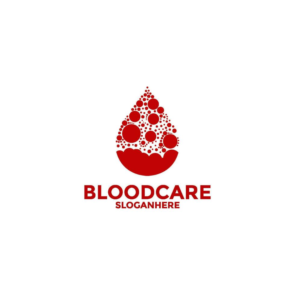 Blut Spender Logo Designs Vorlage, Blut Spende , Blut fallen Logo Vektor Vorlage