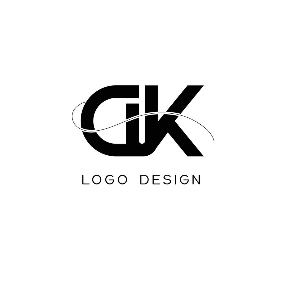 dk Initiale Brief Logo vektor