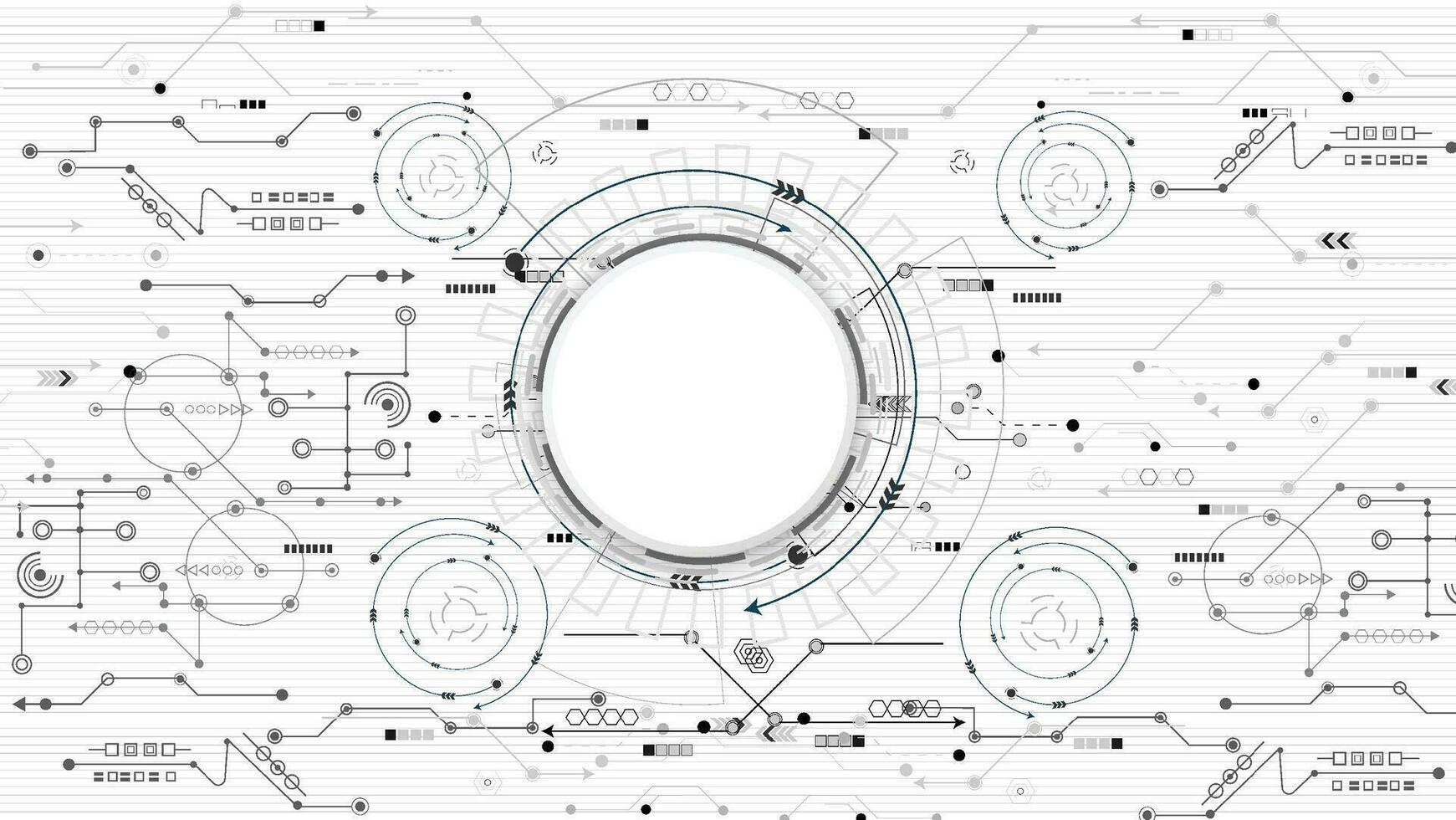 abstrakt teknologi bakgrund.vektor cirkel och elektricitet linje med blå elektronisk cycle.digital data , krets styrelse, vetenskaplig bakgrund, digital konst och abstrakt bakgrund begrepp. vektor