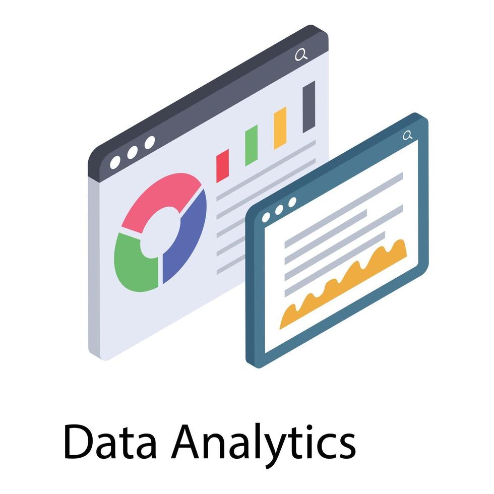 Online-Datenanalyse vektor