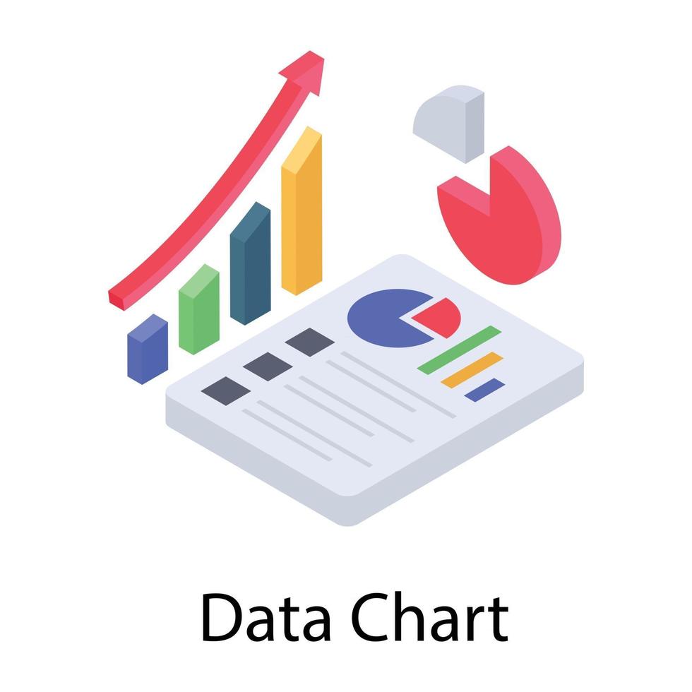 Datendiagrammbericht vektor