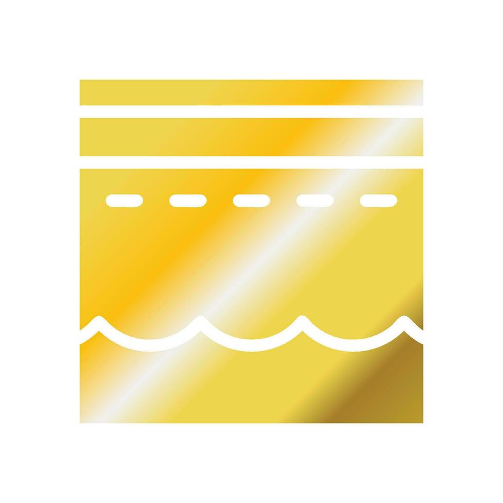 kaaba ikon fast lutning gyllene Färg ramadan symbol illustration perfekt. vektor