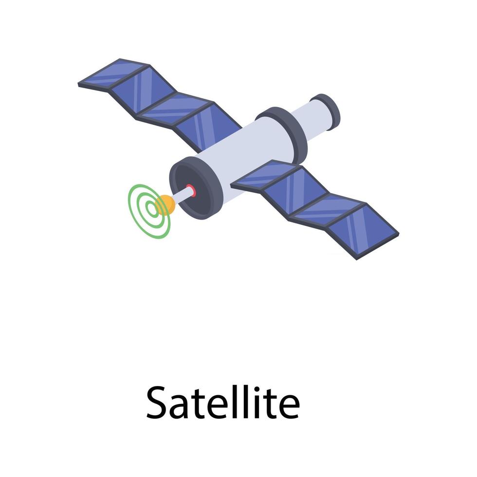 kommunikationssatellitkoncept vektor
