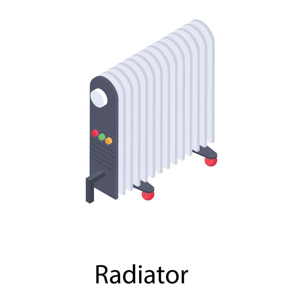 elektriska radiatorkoncept vektor