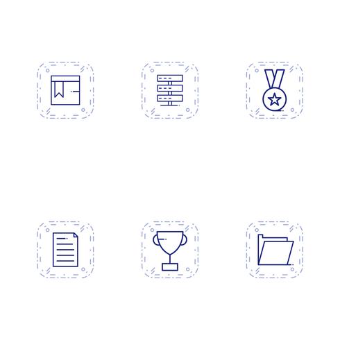 Satz von Vector SEO Search Engine Optimization Icons