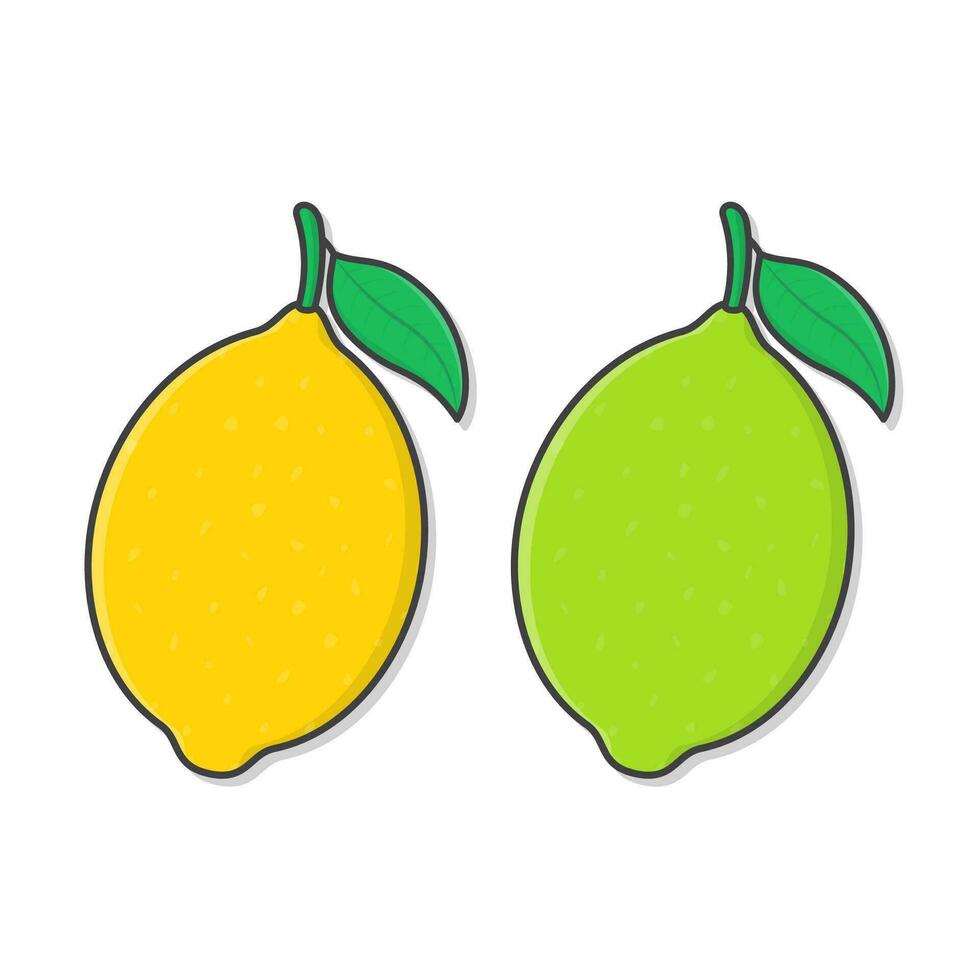 citron- frukt vektor ikon illustration. hela citron- platt ikon