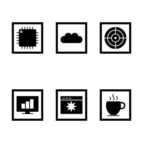 Satz von Vector SEO Search Engine Optimization Icons